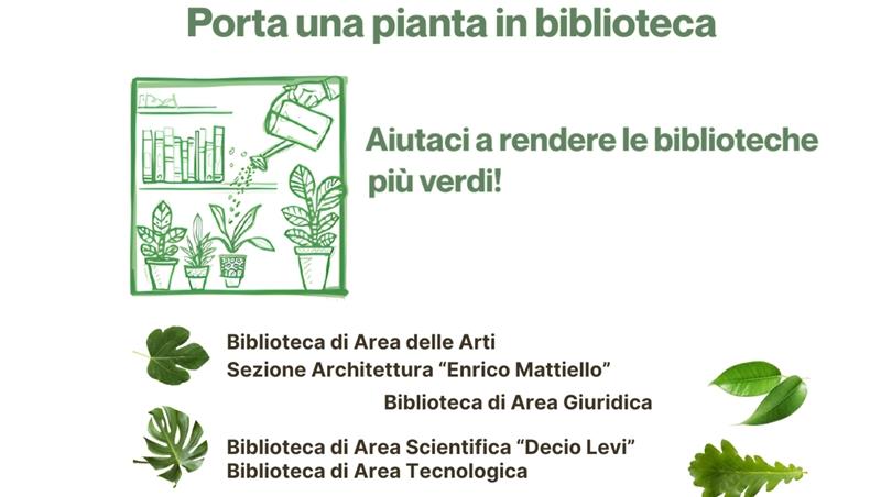 Porta una pianta in biblioteca!