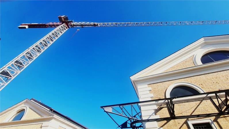 Sezione Architettura - Chiusura per smontaggio gru