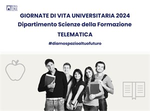Giornata di Vita Universitaria Telematica - Dipartimento di Scienze della formazione 