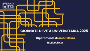 Giornata di Vita Universitaria Telematica - Dipartimento di Architettura