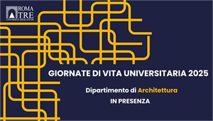 Giornata di Vita Universitaria in presenza - Dipartimento di Architettura